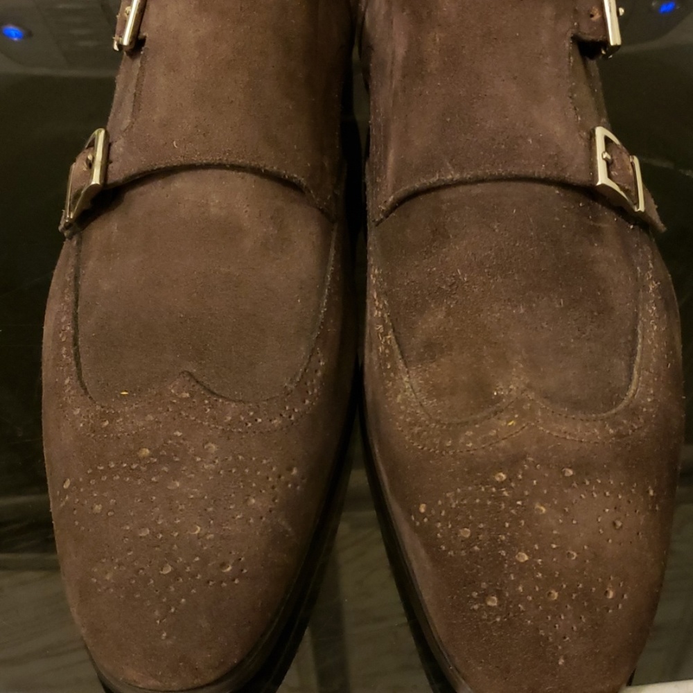 Santoni Double Monk shoes sz 12. Made in Italy.